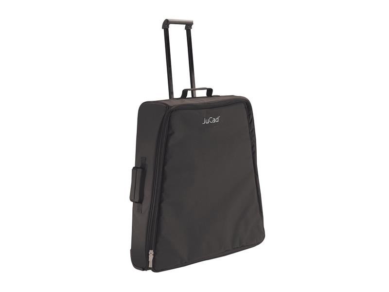 JuStar Silver 3-Wheeled manual trolley, titanium silver