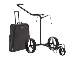 JuStar Black 3-Wheeled manual trolley, black