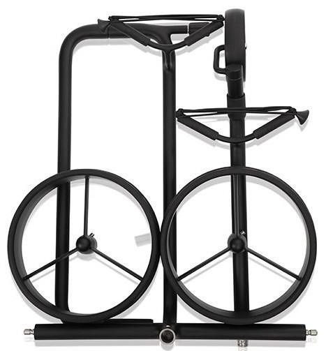 JuStar Black 3-Wheeled manual trolley, black