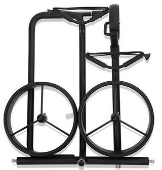 JuStar Black 3-Wheeled manual trolley, black