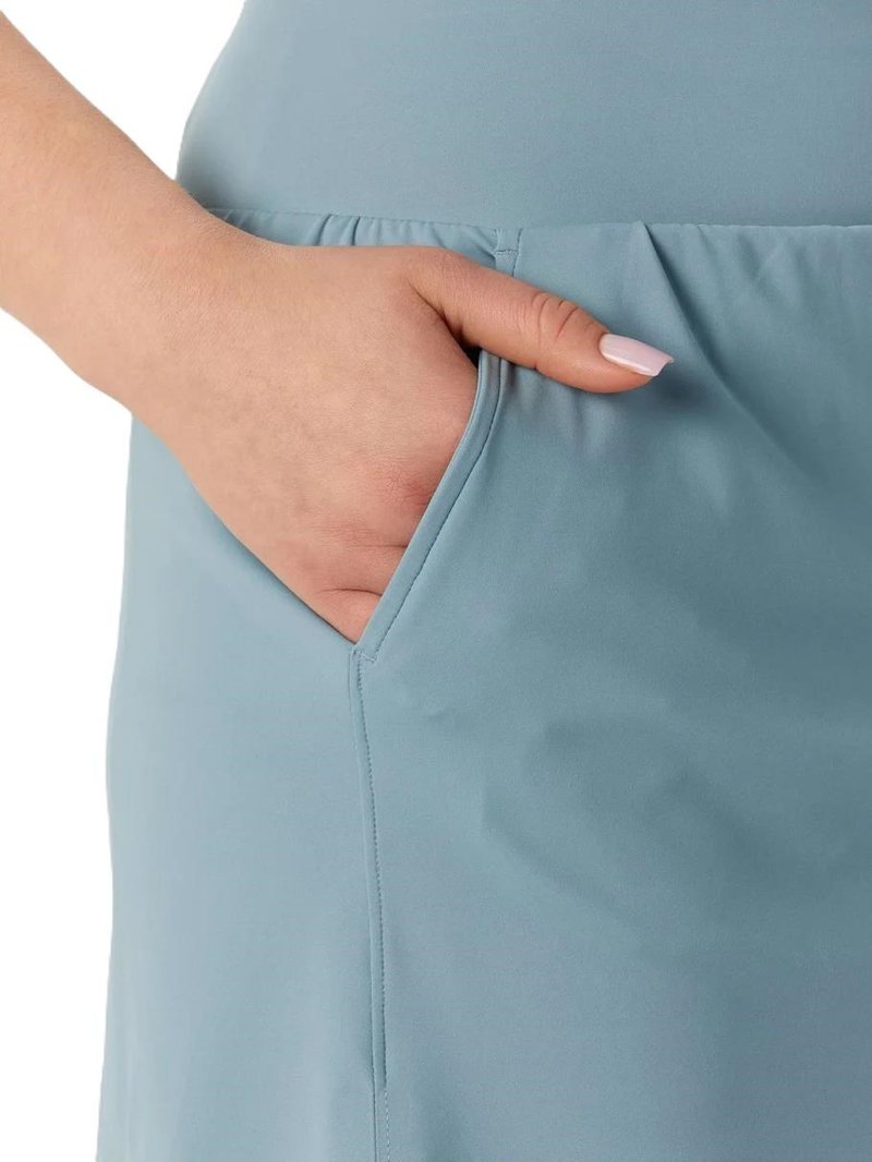 Travis Mathew Game Set Match women's skort, smoke blue