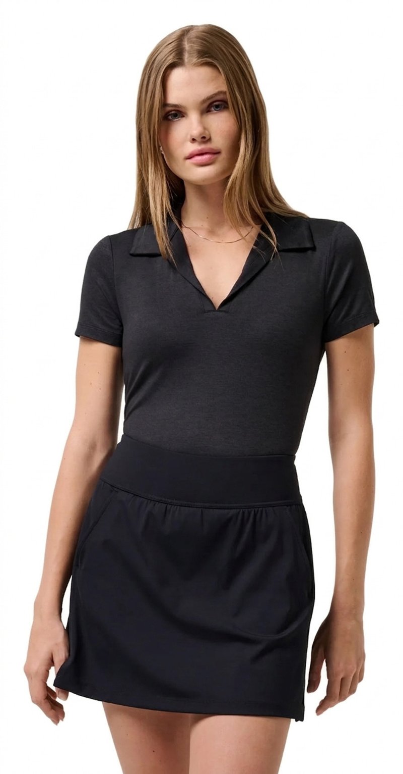 Travis Mathew Skyloft Light ladies polo, heather black