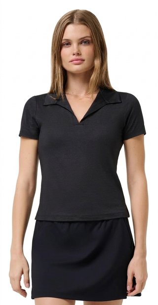 Travis Mathew Skyloft Light ladies polo, heather black