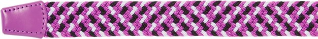 FootJoy Braided unisex belt, black/white/berry