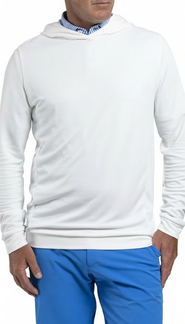 KJUS Kallen Hooded men's midlayer hoodie, white