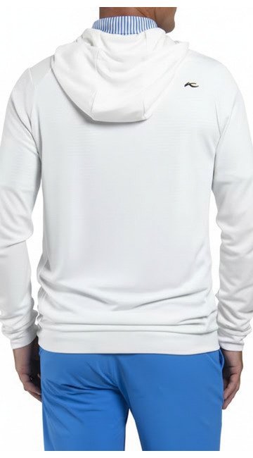 KJUS Kallen Hooded men's midlayer hoodie, white