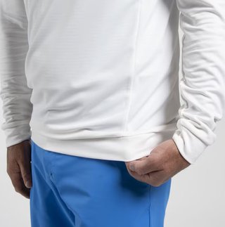 KJUS Kallen Hooded men's midlayer hoodie, white