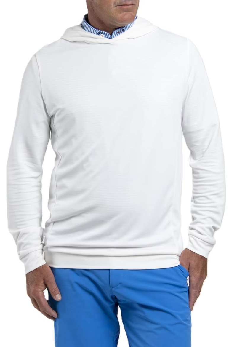 KJUS Kallen Hooded men's midlayer hoodie, white