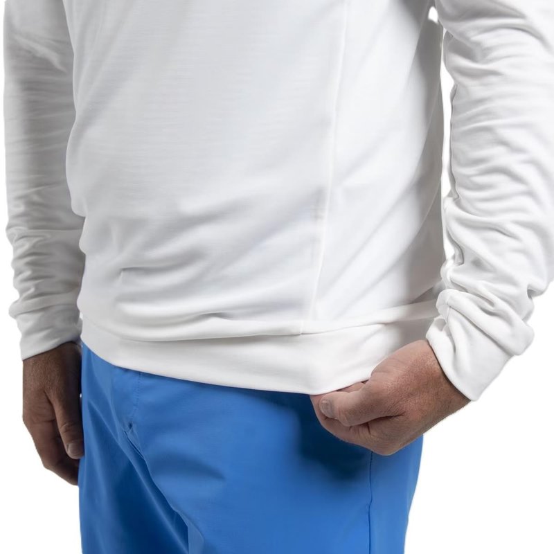 KJUS Kallen Hooded men's midlayer hoodie, white