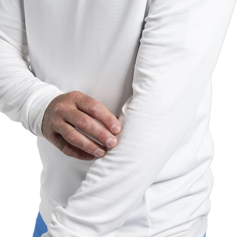 KJUS Kallen Hooded men's midlayer hoodie, white