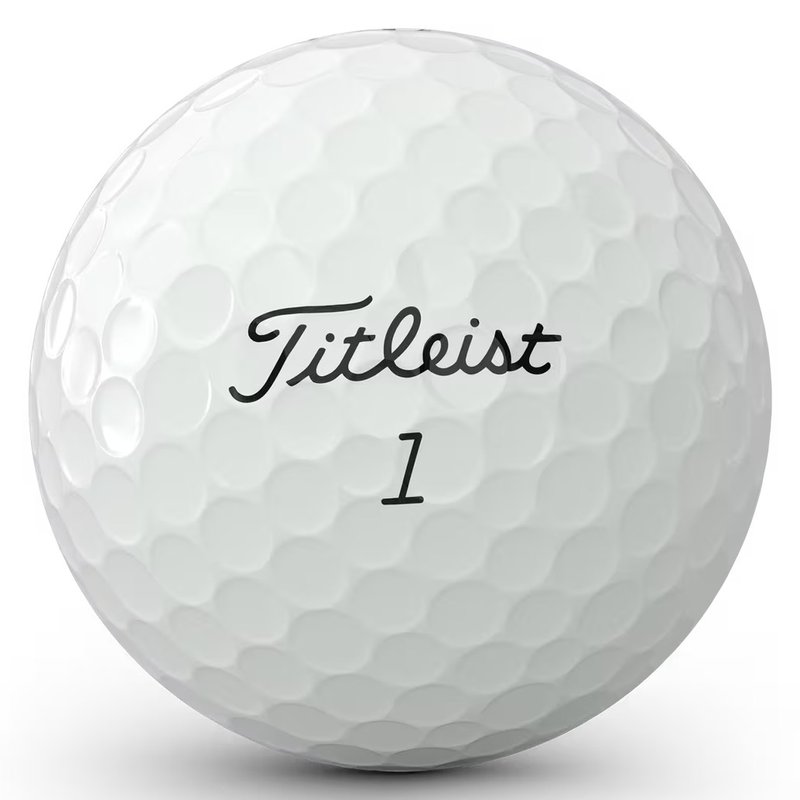 Titleist AVX golf balls, black text: CCC