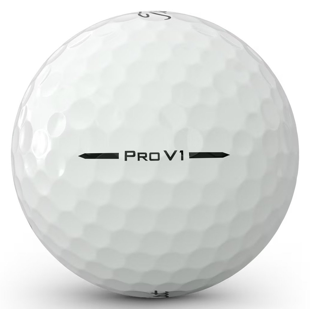 Titleist Pro V1 golf balls, text color: black, standard numbering 1-4, Text: X - 3 balls