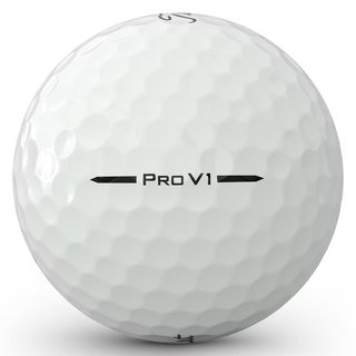 Titleist Pro V1 golf balls, text color: black, standard numbering 1-4, Text: X - 3 balls