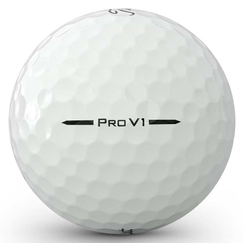 Titleist Pro V1 golf balls, text color: black, standard numbering 1-4, Text: X - 3 balls