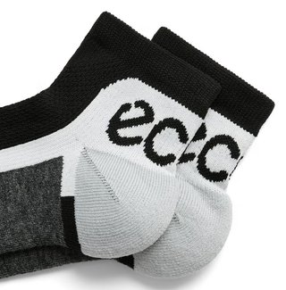 Ecco Tech Sporty Ankle-Cut socks, Black/White