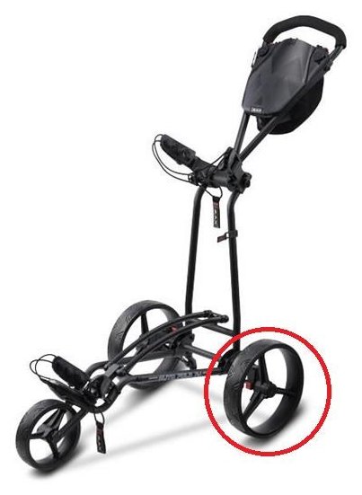 Big Max Rear Wheel (1PC) trolley accessory, black