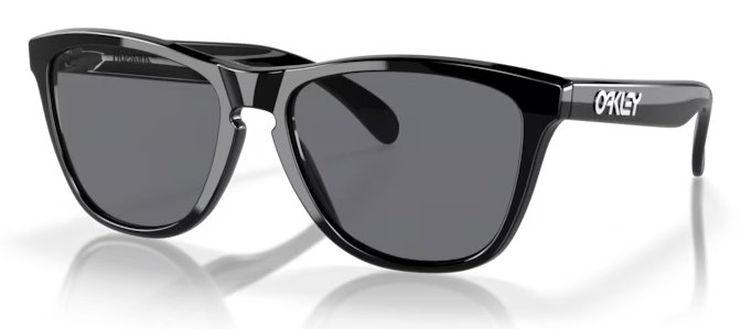 Oakley Frogskins sunglasses, polished black w/grey