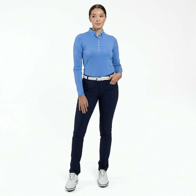 KJUS Catalina Cool longsleeve women's polo, yonder