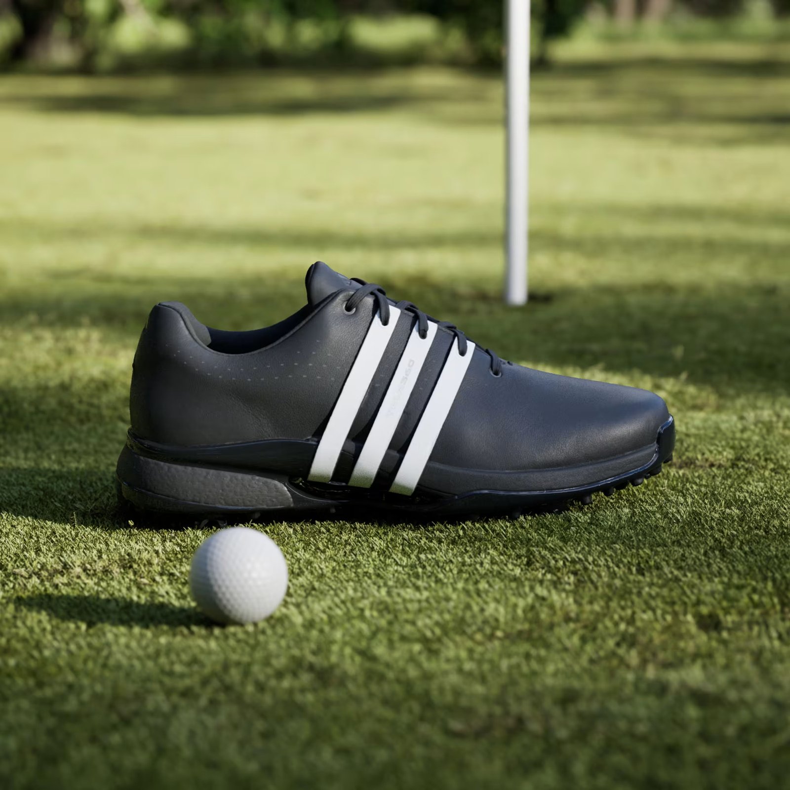 Adidas Tour360 24 men's golf shoes, core black/cloud white/core black