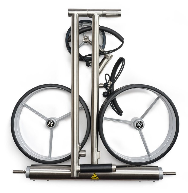 Davies Caddy Premium L electric trolley, black/grey wheels