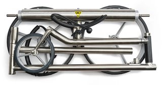 Davies Caddy Premium L Brush electric trolley, silver