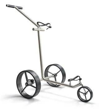 Davies Caddy Elegant manual trolley, brush/black star wheels