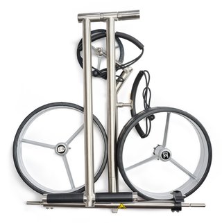 Davies Caddy Elegant manual trolley, brush/black star wheels