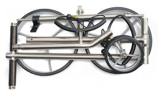 Davies Caddy Elegant manual trolley, brush/black star wheels