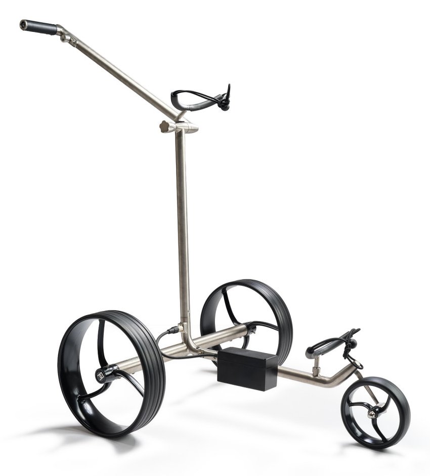 Davies Caddy Titan electric trolley, grey/black wheels