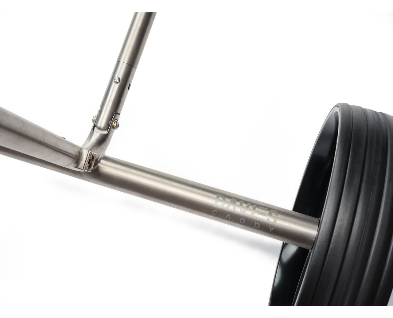 Davies Caddy Titan electric trolley, grey/black wheels