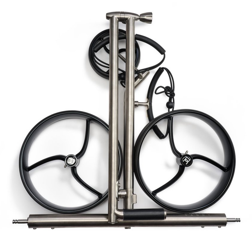 Davies Caddy Titan electric trolley, grey/black wheels