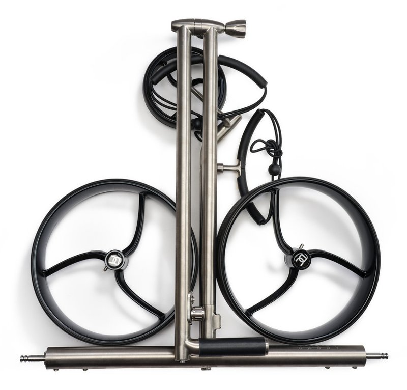 Davies Caddy Titan electric trolley, grey/black wheels