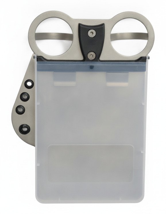 Davies Caddy Titan Scorecard Holder (plastic cover), titanium