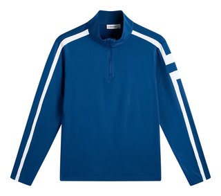 J.Lindeberg Keaton Quarter Zip men's mid layer, Estate Blue