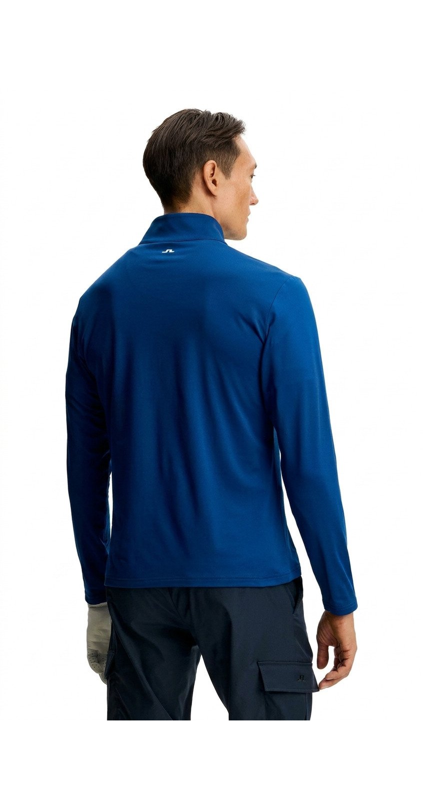 J.Lindeberg Keaton Quarter Zip men's mid layer, Estate Blue