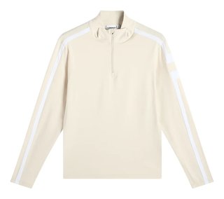 J.Lindeberg Keaton Quarter Zip men's mid layer, Moonbeam
