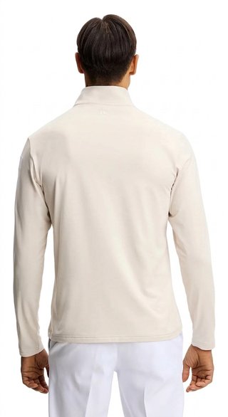 J.Lindeberg Keaton Quarter Zip men's mid layer, Moonbeam