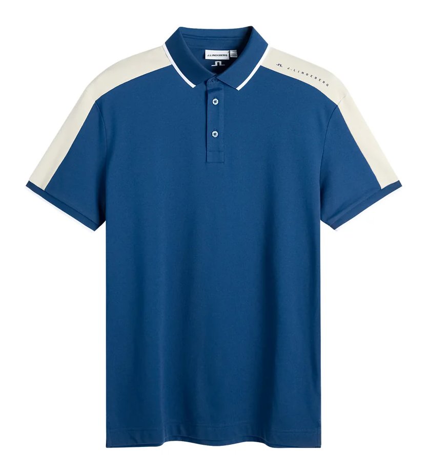 J.Lindeberg Jace men's polo, Estate Blue