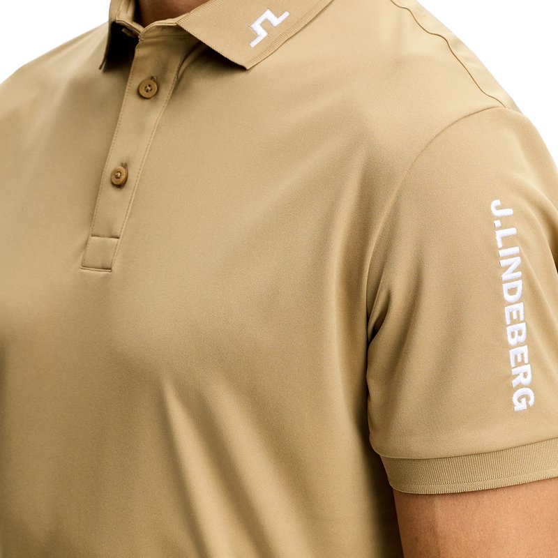 J.Lindeberg Tour Tech men's polo, kelp