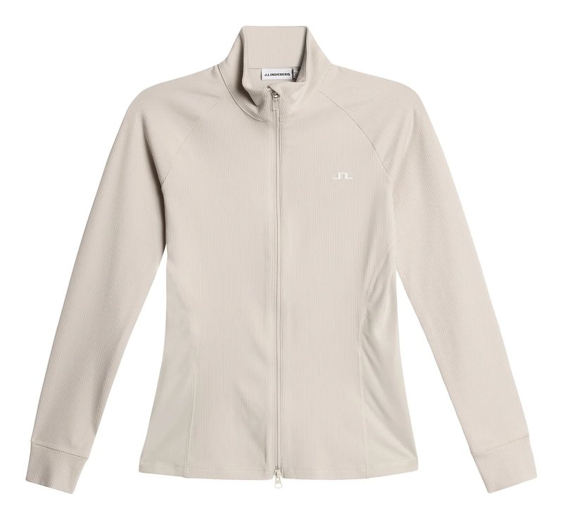 J.Lindeberg Mel Rib Mid Layer women's mid layer, Moonbeam