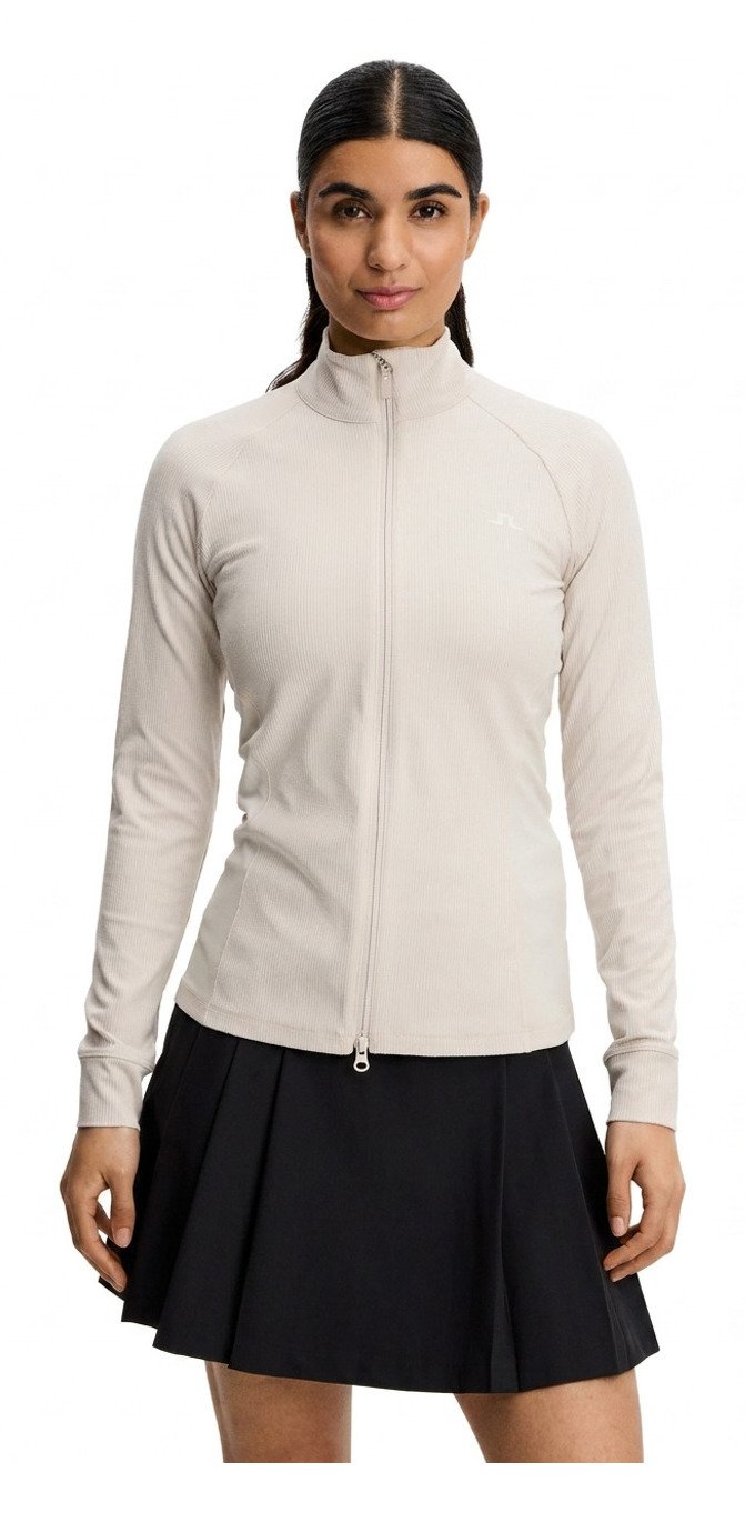 J.Lindeberg Mel Rib Mid Layer women's mid layer, Moonbeam