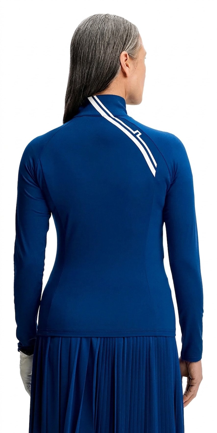 J.Lindeberg Nadu Quarter Zip women's mid layer, Estate Blue