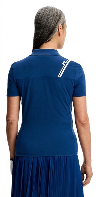 J.Lindeberg Melli women's polo, estate blue