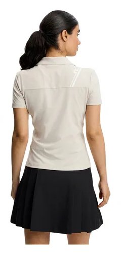 J.Lindeberg Melli women's polo, moonbeam
