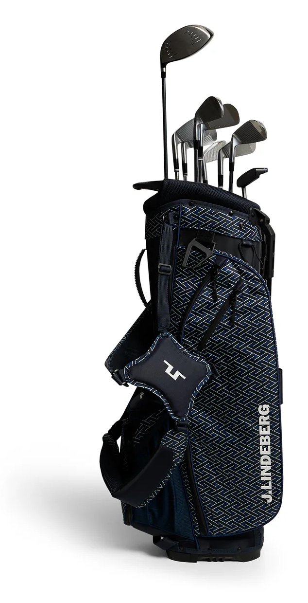 J.Lindeberg JL Flare Printed golf bag, Ladder Estate Navy