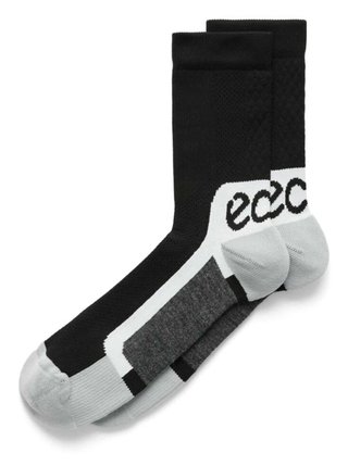 Ecco Tech Sporty Mid-Cut socks, black/white
