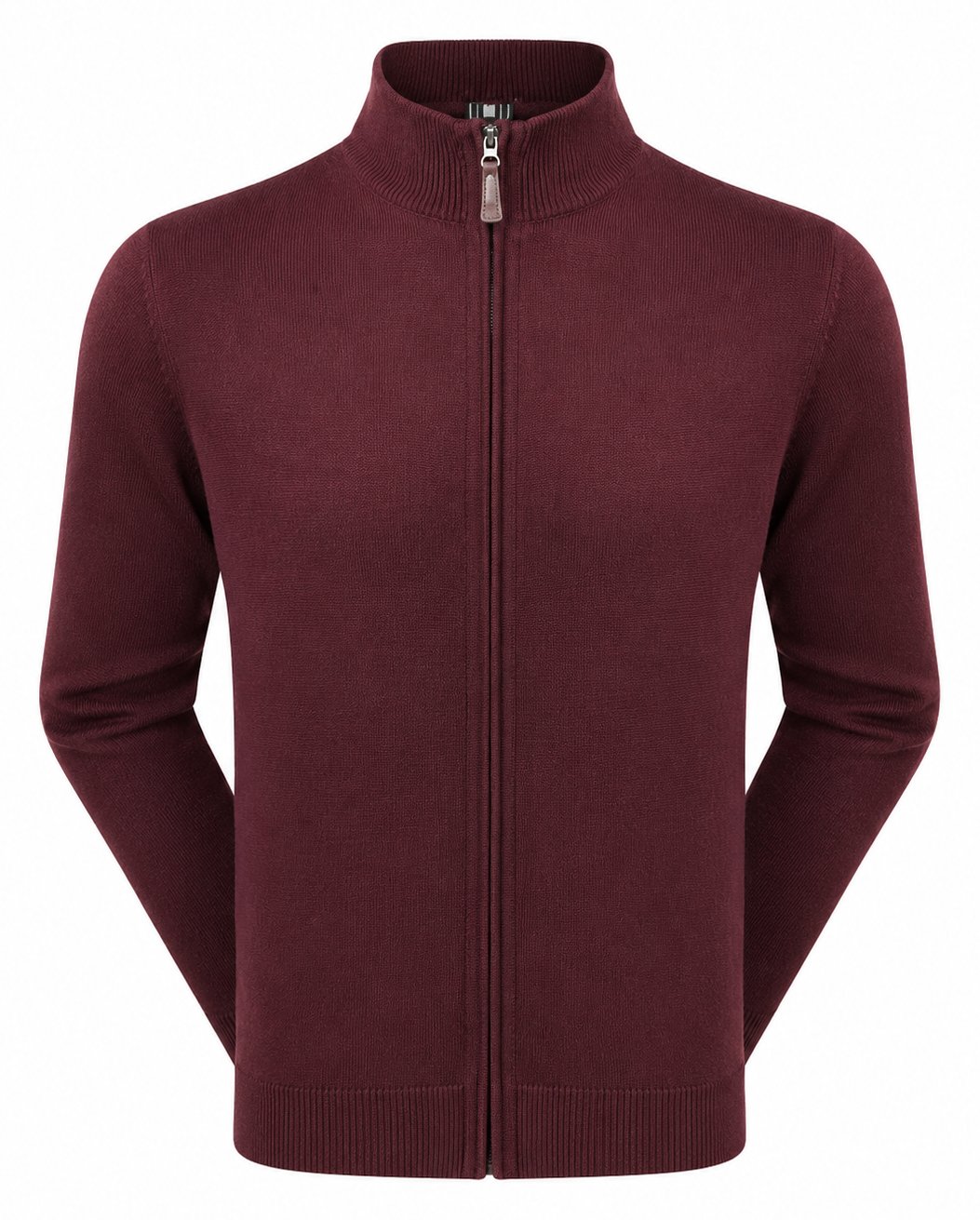 FootJoy drirelease Full-Zip Lined men's sweater, port