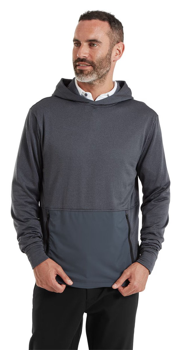 FootJoy ThermoSeries Crossover men's hoodie, charcoal