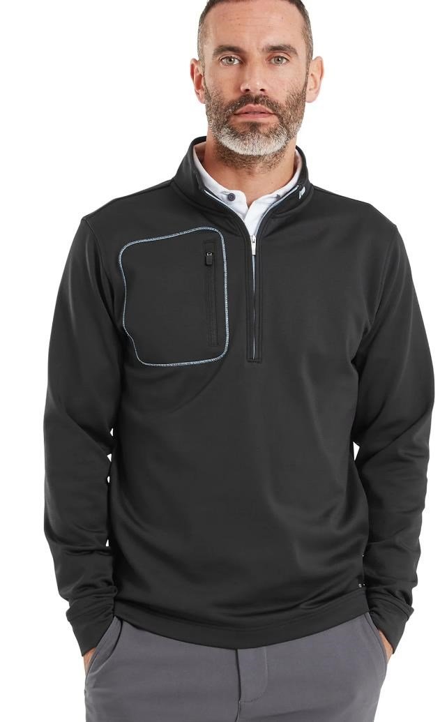 FootJoy ThermoSeries Texture Midlayer men's sweatshirt, black