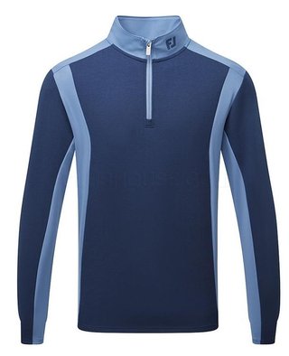 FootJoy ThermoSeries Blocked men's midlayer sweatshirt, navy/midnight